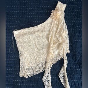 Off the shoulder lace top